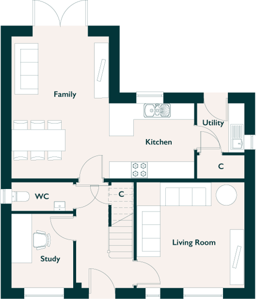 floorplan of ground floor