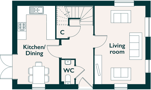 floorplan of ground floor