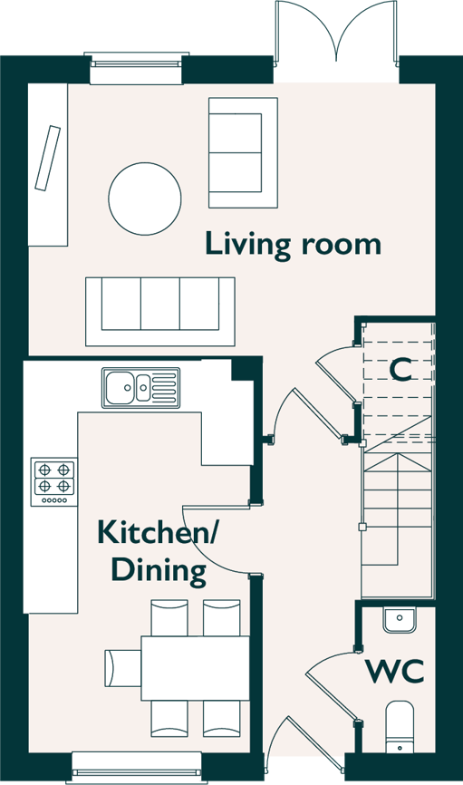floorplan of ground floor
