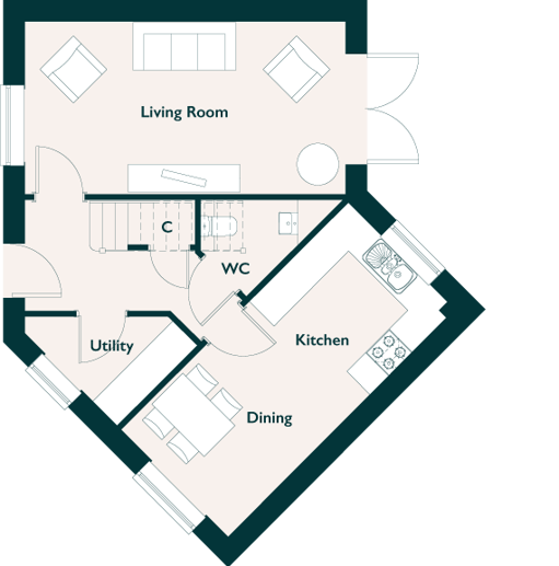 floorplan of ground floor