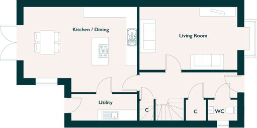 floorplan of ground floor