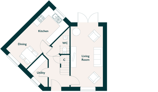 floorplan of ground floor