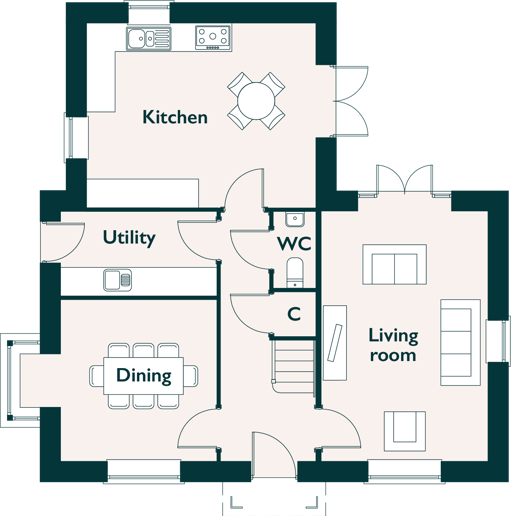 floorplan of ground floor