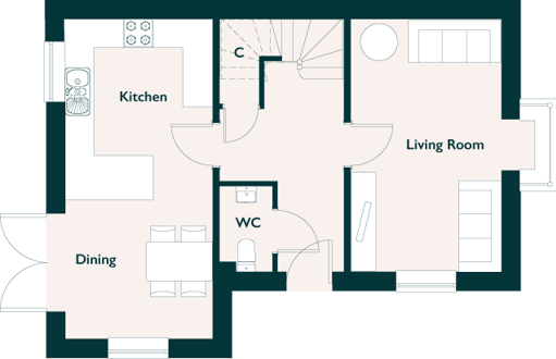 floorplan of ground floor
